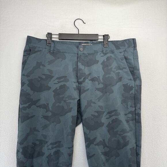 Nike Golf Pants men's 38x34 Gray Camo Sport Performance Camouflage Chino Flex - Picture 3 of 10